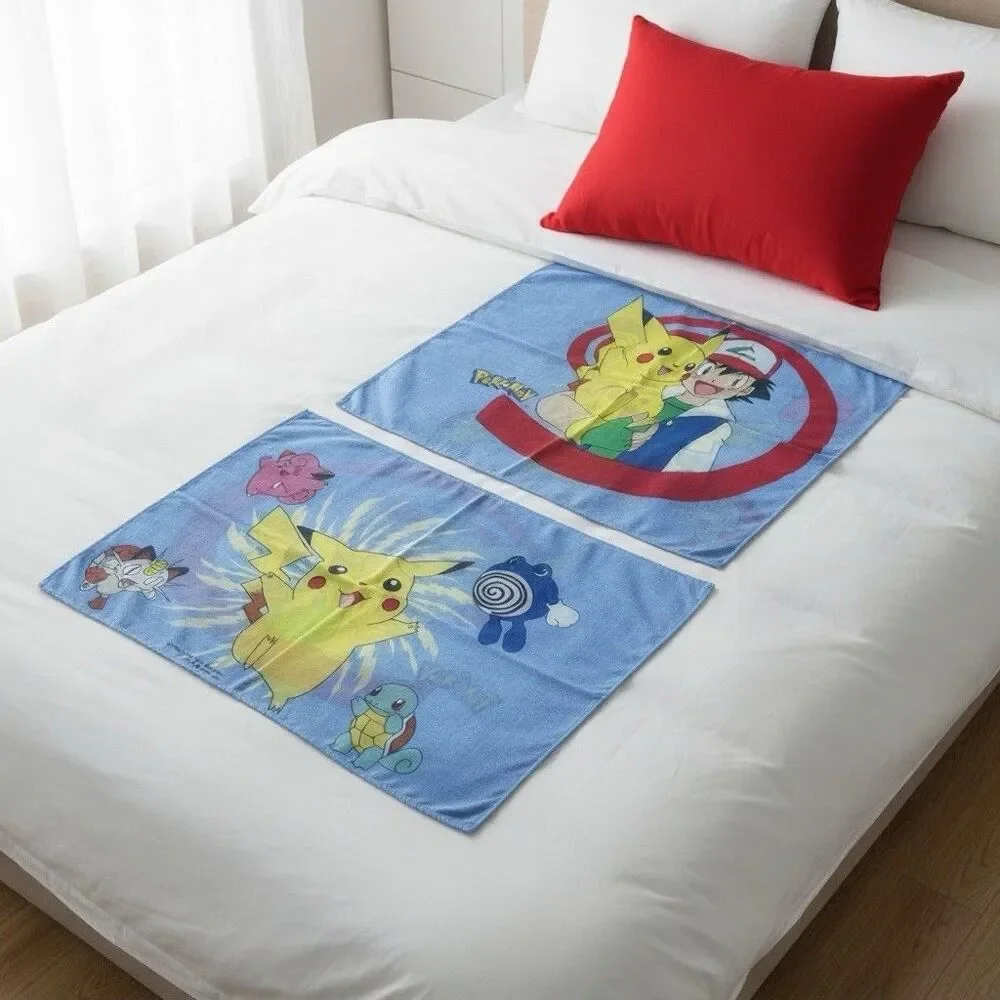 Vintage Nintendo Pokémon‎ Pikachu Ash Ketchum Pillowcase 1995 1996 1998 Blue